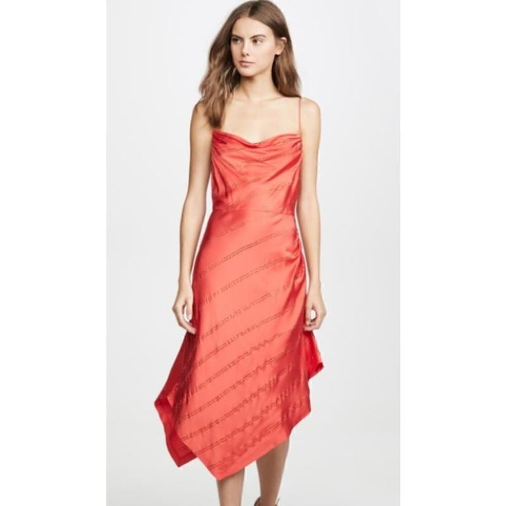 Retrofete Lilly Red Sequin Midi Slip Dress Nwt Sz. S
